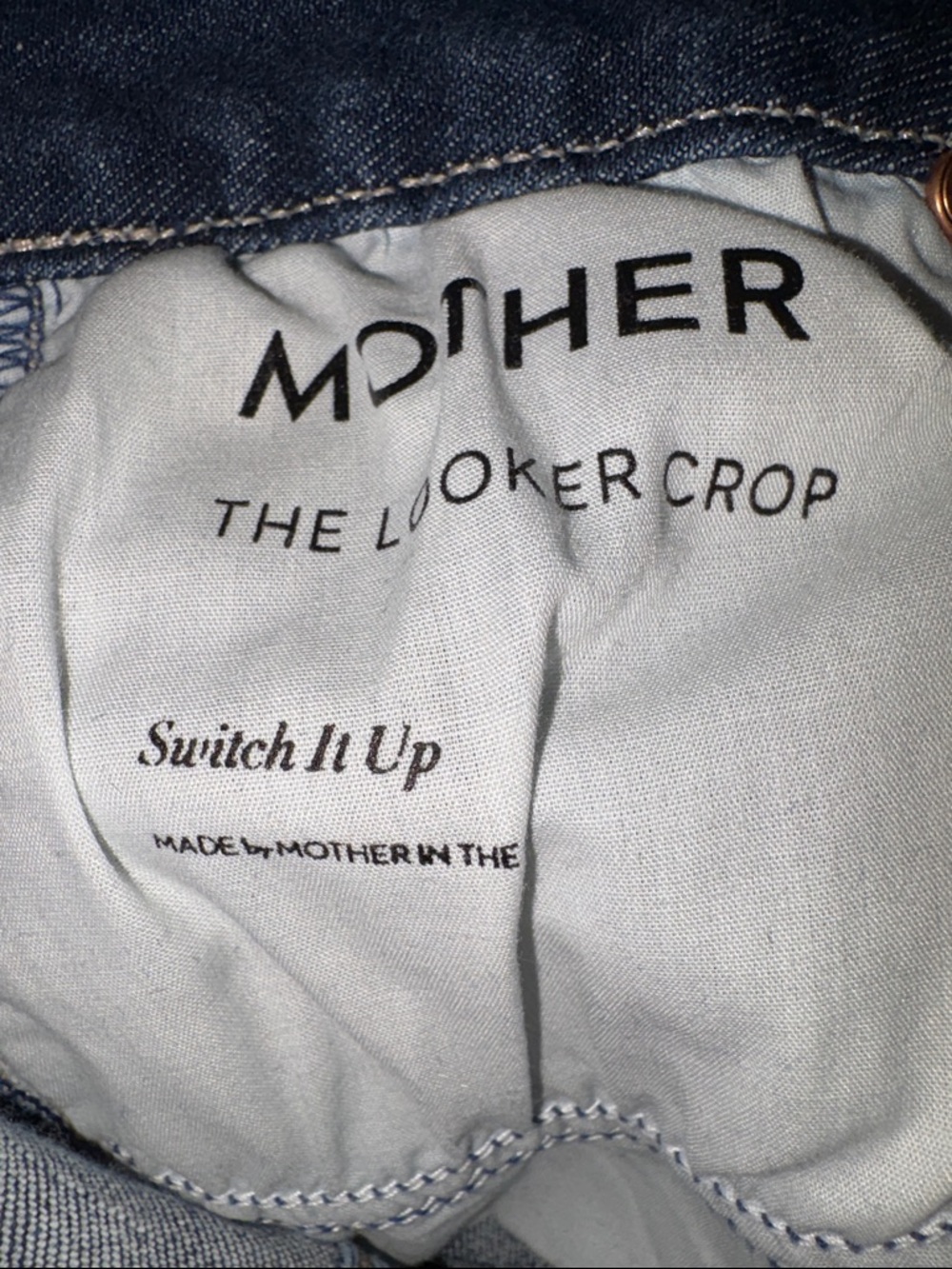 MOTHER The Looker Crop Switch it up  Denim Jeans 27 - Picture 5 of 6
